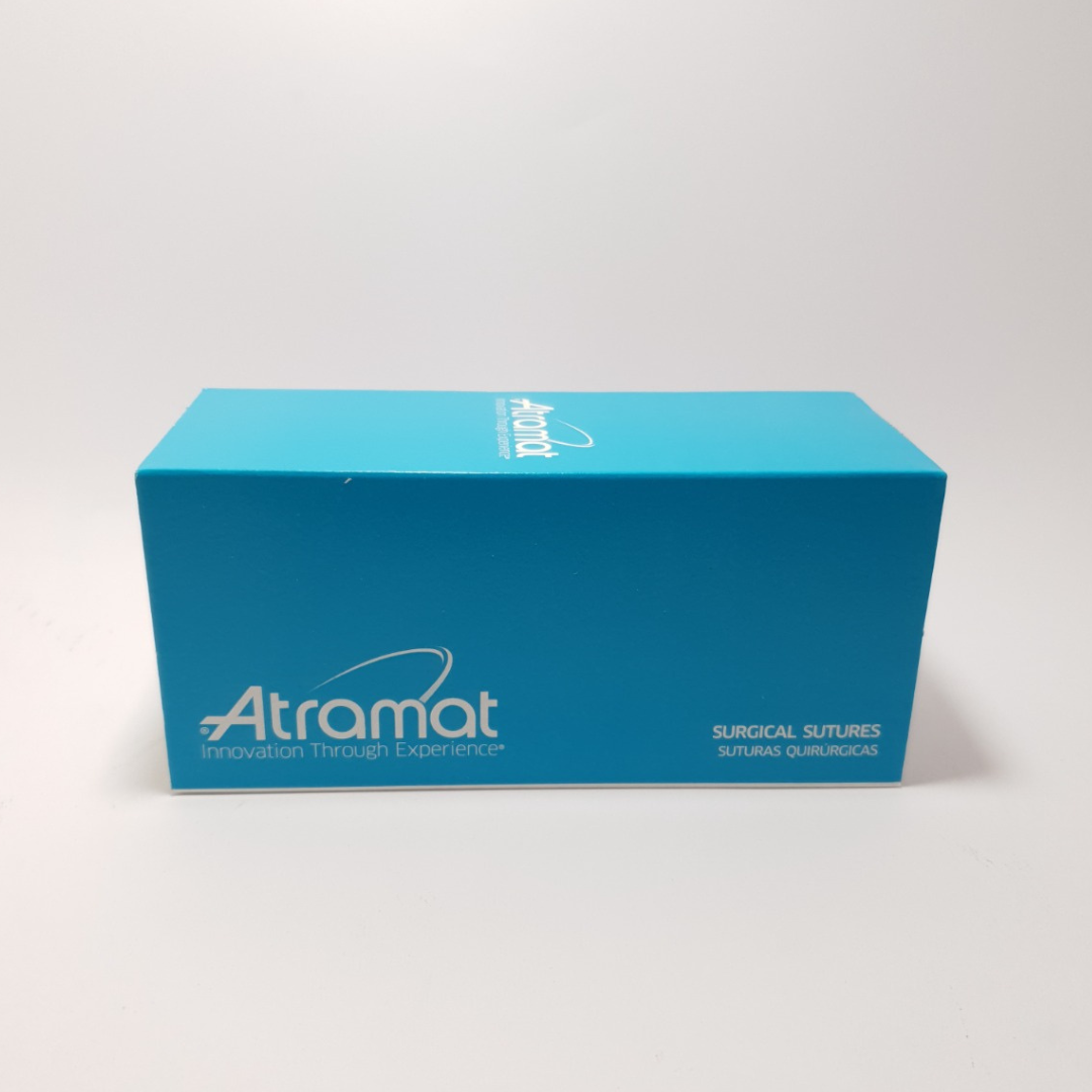 Поліпропілен S1365/2-75 монофіламент синього кольору, що не розсмоктується USP 5-0 (EP1) з 2-ма колючими голками 13мм, 1/2кола, довж. нитки 75см